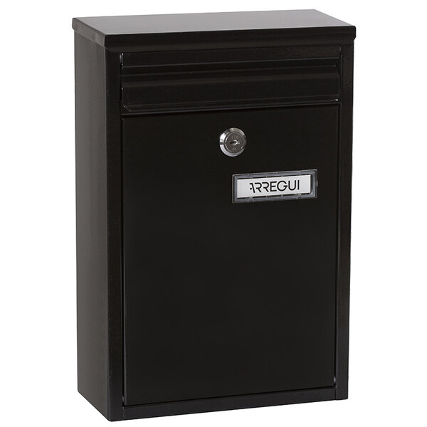 Boîte aux Lettres en Acier Zaguán E5754 Avec Fente Arrière Noir