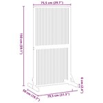 vidaXL Écran de confidentialité Marron 79.5 x 50 x 150 cm