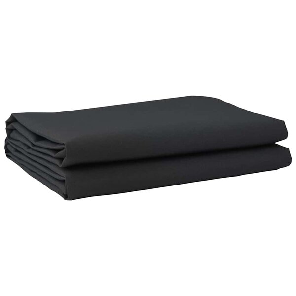 vidaXL Toile de rechange pour store banne Noir 10 x 1.6 m tissu