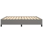 vidaXL Cadre de lit sans matelas gris foncé 200x200 cm tissu