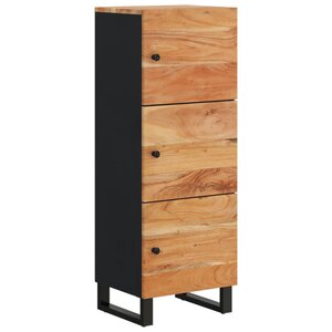vidaXL Buffet avec 3 portes 40x33x110 cm bois massif d'acacia et fer