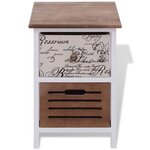 vidaXL Table de chevet 2 Pièces Bois