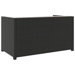 vidaXL Salon de jardin 5 Pièces avec coussins Résine tressée Noir