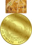 Pièce de monnaie en Or 30 Dollars g 0.155 (1/200 oz) Millésime 2026 Mandala LION SIMHA (PRÉCOMMANDE)