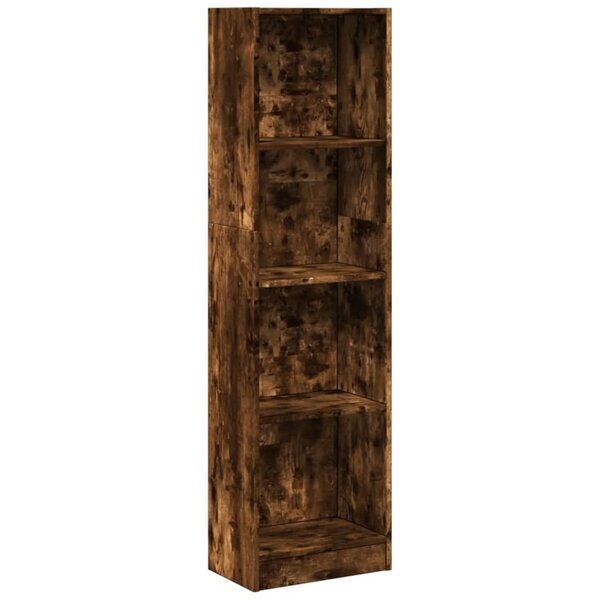vidaXL Bibliothèque chêne fumé 40x24x143 cm bois d'ingénierie