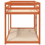 vidaXL Lit superposé sans matelas cire marron 90x190 cm pin massif