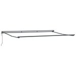 vidaXL Cadre d'auvent Marron 500 × 300 cm Polyester avec revêtement PU