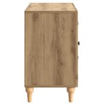 vidaXL Meuble TV Chêne artisanal 89 x 34 5 x 60 cm Bois d'ingénierie