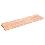 vidaXL Dessus de table bois massif traité bordure assortie