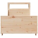 vidaXL Cadre de lit sans matelas 75x190 cm bois de pin massif