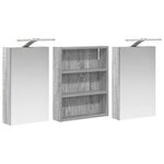 vidaXL Ensemble de Meubles de Salle de Bain 3 Pièces 100 x 10 5 x 50 cm