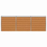 vidaXL Jardinière surélevée Marron Clair 240 x 40 x 77 cm