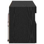 vidaXL Meuble TV mural Chêne noir 80 x 30 x 40 cm Bois d'ingénierie