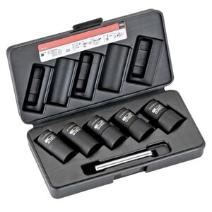 Bahco jeu de douilles de torsion 17/19/21/22/24 mm bwtsp6