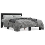 vidaXL Cadre de lit sans matelas noir 120x200 cm