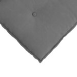 vidaXL Coussin de Dos Gris foncé 60 x 50 cm Tissu en microfibre