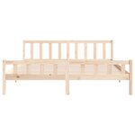 vidaXL Cadre de lit sans matelas bois massif 160x200 cm