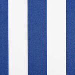 vidaXL Toile de rechange pour auvent Bleu et Blanc 600 × 300 cm