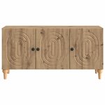 vidaXL Meuble TV 99 x 34 5 x 50 cm Chêne artisanal Bois d'ingénierie