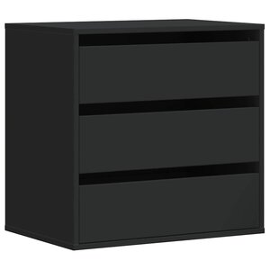 vidaXL Commode d'angle noir 60x41x58 cm bois d'ingénierie
