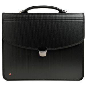 EXACOMPTA Valisette noire EXABAG avec poignée, 2 compartiments , Clip détachable pour clé USB