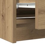 vidaXL Meuble TV chêne artisanal 100x35x54 cm bois d'ingénierie