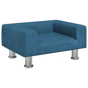 vidaXL Canapé pour enfants bleu 50x40x26 5 cm velours