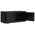 vidaXL Classeur noir 90x40x220 cm acier