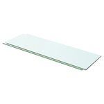 vidaXL Panneaux d'étagère 2 Pièces Verre Transparent 60 x 15 cm