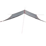 vidaXL Bâche de camping gris et orange 360x294 cm imperméable