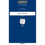 Bandes double soudure 265 x 155 mm pour blocs  carnets de timbres. Fond - Transparent