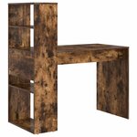 vidaXL Bureau Chêne fumé 113 x 54 x 120 cm Bois d'ingénierie