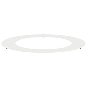 vidaXL adapté pour anneau d'arbre plat Blanc Ø60 / 90 cm Acier