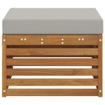vidaXL Pouf d'Extérieur Bois d'Acacia Massif Naturel