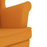 vidaXL Fauteuil jaune foncé 74x84x100 cm tissu