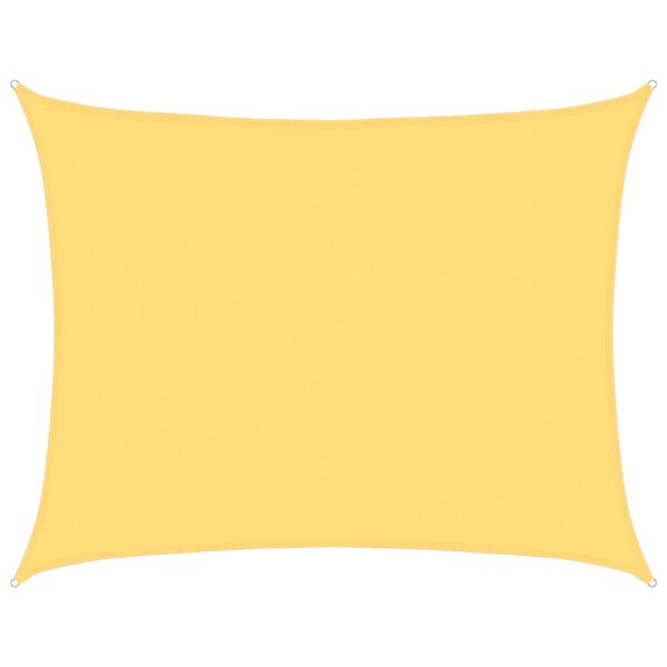 vidaXL Voile d'ombrage 160 g/m² Beige 6x8 m PEHD