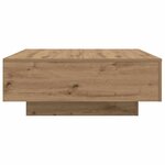 vidaXL Table Basse chêne artisanal 80 x 80 x 31 cm Bois d'ingénierie