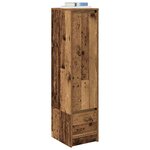 vidaXL Buffet haut 29 5x34x119 5 cm vieux bois bois d'ingénierie