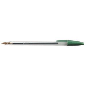 Stylo à bille Bic Cristal pointe moyenne corps plastique transparent à capuchon