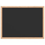 vidaXL Tableau noir avec cadre bois de pin massif noir 40x30 cm