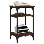 vidaXL Table d'appoint Chêne marron 35x30x60 cm Bois d'ingénierie
