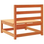 vidaXL Salon de jardin 8 Pièces marron cire bois de pin massif
