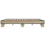 vidaXL Cadre de lit sans matelas chêne sonoma 180x200 cm
