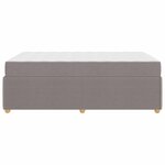 vidaXL Cadre de lit Autre Taupe 120 x 190 cm tissu