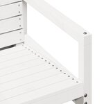 vidaXL Chaise de jardin blanc 57 5x63x76 cm bois de pin massif