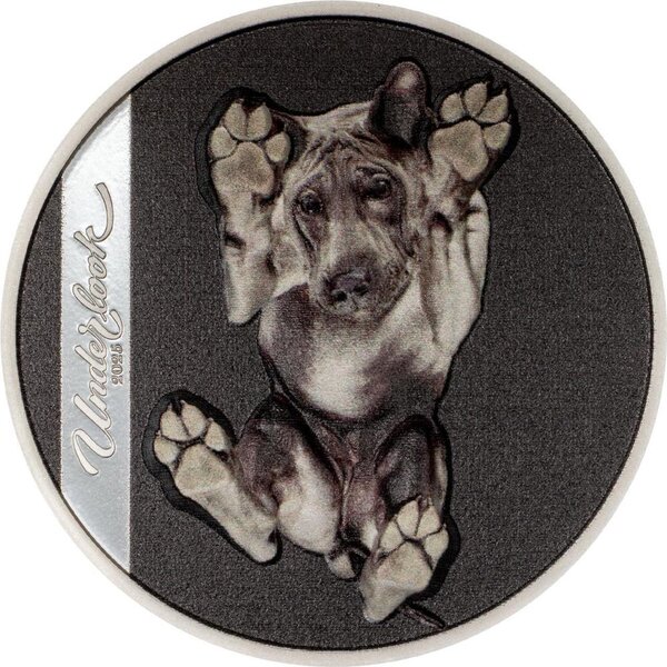 Pièce de monnaie en Argent 5 Dollars g 31.1 (1 oz) Millésime 2025 Underlook UNDER DOG (PRÉCOMMANDE)