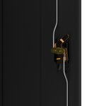 vidaXL Classeur noir 90x40x105 cm acier