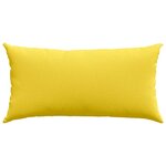 vidaXL Coussins de canapé 2 Pièces Jaune clair 80 x 40 cm tissu