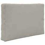 vidaXL Coussin de canapé d'extérieur 2 Pièces Gris Polyester