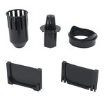 vidaXL Caniveau de drainage 3 Pièces Acier galvanisé 3 m